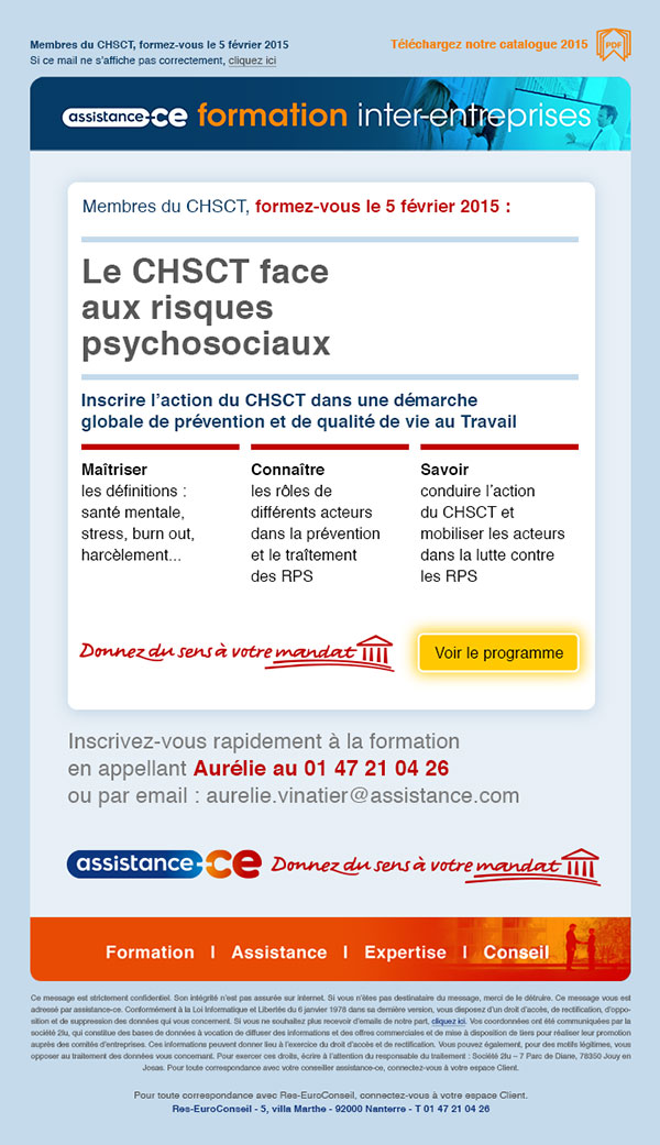 Template base pour campagne emailing annuelle